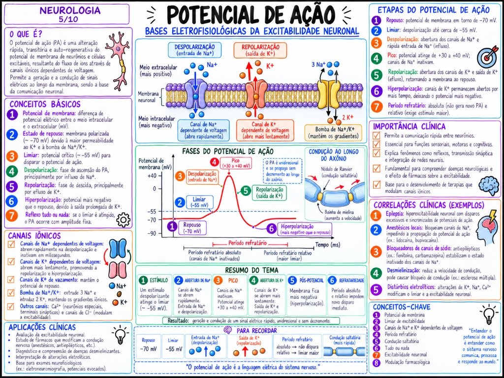 Neurologia 5/10: Potencial de Ação
